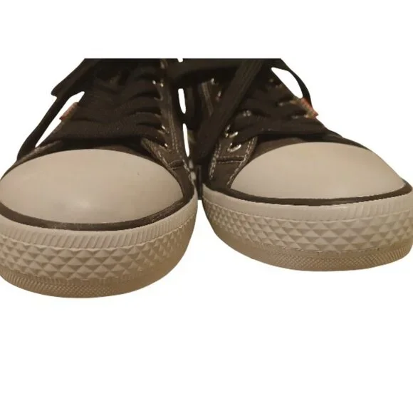 LEVI'S "Comfort" Gray & Black Canvas Sneakers Size 8 - NWOT - Picture 8 of 14